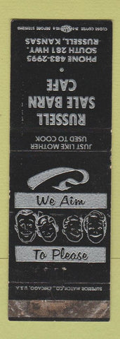 Matchbook Cover - Russell Sale Barn Cafe Russell KS WEAR
