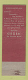 Matchbook Cover - Gruen Watches Hart's Jewelry Lorain OH