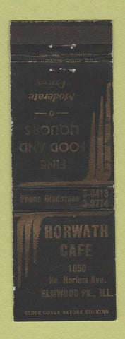 Matchbook Cover - Horwath Cafe Elmwood Park IL WEAR