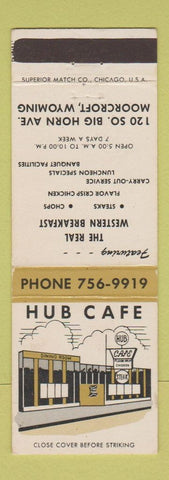 Matchbook Cover - Hub Cafe Moorcroft WY