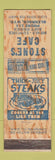 Matchbook Cover - Stone's Cafe Glenrock WY