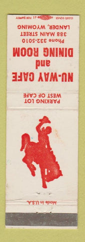Matchbook Cover - Nu Way Cafe Lander WY