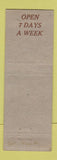Matchbook Cover - Senate Cafeteria Topeka KS