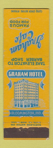 Matchbook Cover - Graham Cafe Hotel Bloomington IN