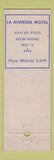 Matchbook Cover - La Avenida Cafe Coronado CA