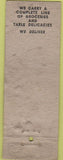 Matchbook Cover - Fair Oaks Apartments Grocery WWII POOR