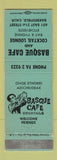 Matchbook Cover - Basque Cafe Bakersfield CA WEAR