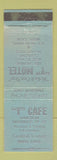 Matchbook Cover - Y Cafe Weed CA WORN motel
