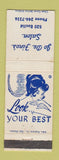 Matchbook Cover - Jo De Fino's Salon  girlie WEAR