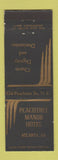 Matchbook Cover - Peachtree Manor Hotel Atlanta GA