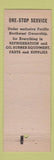 Matchbook Cover - Refrigerative Supply Seattle Spokane WA Portland OR