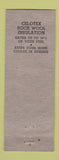 Matchbook Cover - Ohio Roofing and Siding Company Springfield OH