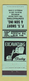 Matchbook Cover - FS Short and Son Contractors Webster NY