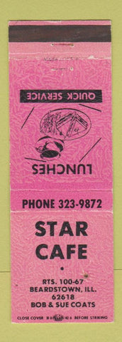 Matchbook Cover - Star Cafe Beardstown IL