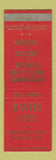 Matchbook Cover - Dantes Cafe Hollywood CA WEAR