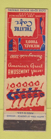 Matchbook Cover - Michael Todd's Theatre Cafe Chicago IL girlie