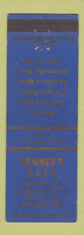 Matchbook Cover - Demmer's Cafe Gotham WI Texaco oil gas