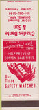 Matchbook Cover - Charles Dante  and  Son Cotton Dumas AR gro mor fertilizer