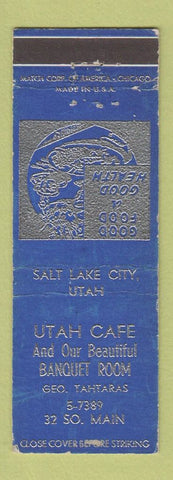 Matchbook Cover - Utah Cafe Salt Lake City UT WEAR