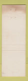 Matchbook Cover - Back Porch Cafe Plains GA