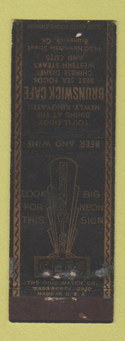 Matchbook Cover - Brunswick Cafe Brunswick GA WEAR