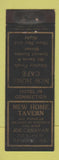 Matchbook Cover - New Home Tavern Cafe Savanna IL WEAR