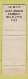 Matchbook Cover - Staff Cafe Fort Walton FL WORN