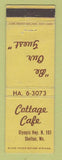 Matchbook Cover - Cottage Cafe Shelton WA