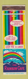 Matchbook Cover - The Rainbow Cafe Auburn WA