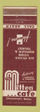 Matchbook Cover - The Mitten Cafe Davenport WA