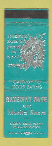 Matchbook Cover - Gateway Cafe Moritz Room North Bend WA WEAR