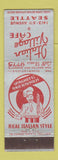 Matchbook Cover - Italian Village Cafe Seattle WA