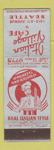 Matchbook Cover - Italian Village Cafe Seattle WA