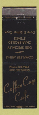 Matchbook Cover - Coffee Cup Cafe Lusk WY