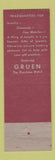 Matchbook Cover - Gruen Watches Lewell's Jewelry Painesville OH