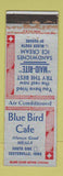 Matchbook Cover - Blue Bird Cafe Centerville IA WORN