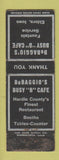 Matchbook Cover - DeBaggio's Busy B Cafe Eldora IA OWRN