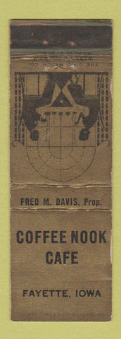 Matchbook Cover - Coffee Nook Cafe Fayette IA WEAR