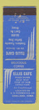 Matchbook Cover - Ellis Cafe Oakland IA