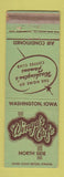 Matchbook Cover - Winga's Cafe Washington IA WEAR