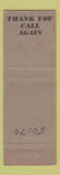Matchbook Cover - Duncan's Motel Hi Way Cafe Monroe IA WEAR