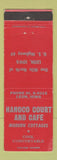 Matchbook Cover - Hanoco Court Cafe Leon IA