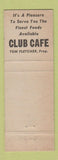 Matchbook Cover - Club Cafe Worthington MN WEAR