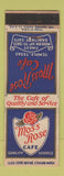 Matchbook Cover - Moss Rose Cafe Temple TX WEAR