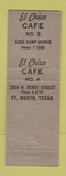 Matchbook Cover - El Chico Cafe Mexican Fort Worth TX
