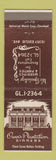 Matchbook Cover - Owen's Plantation Dinners Cleveland OH