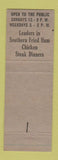 Matchbook Cover - Owen's Plantation Dinners Cleveland OH