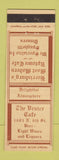 Matchbook Cover - The Venice Cafe Harrisburg PA