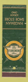 Matchbook Cover - Hageman Shoe Store Lorain OH Florsheim feature
