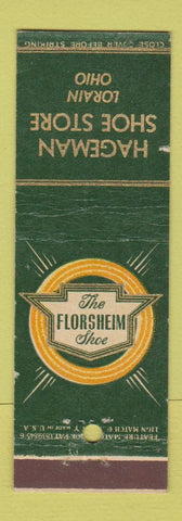 Matchbook Cover - Hageman Shoe Store Lorain OH Florsheim feature